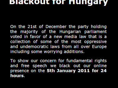 Blackout for Hungary