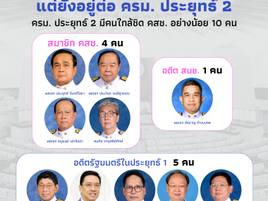 End of NCPO But in still former NCPO in New Prayuth's Cabinet