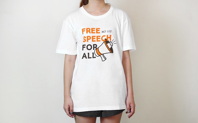 t-shirt Free Speech for All 250 Baht